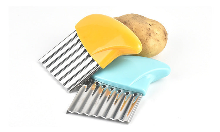 Stainless Steel Corrugated Potato Cutter Kitchen Gadget